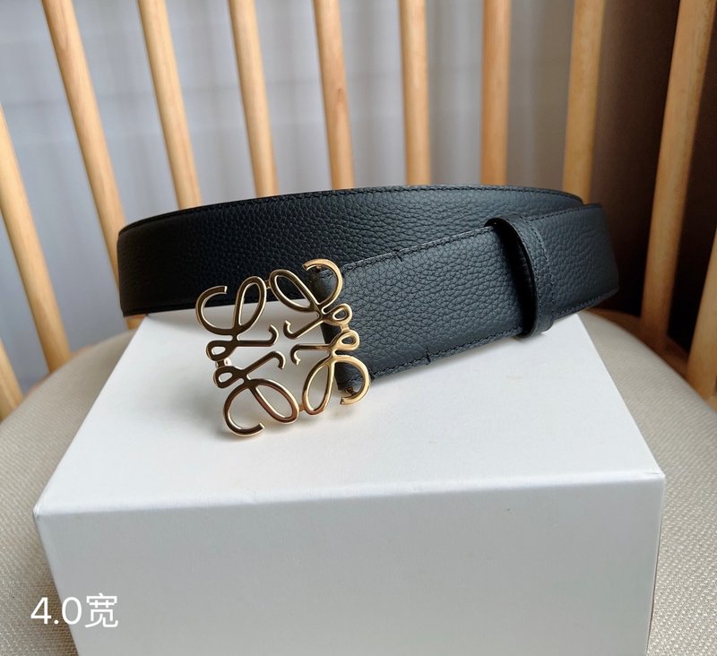 로에베 LOEWE 리버서블 핀 버클 가죽 벨트 001-219927