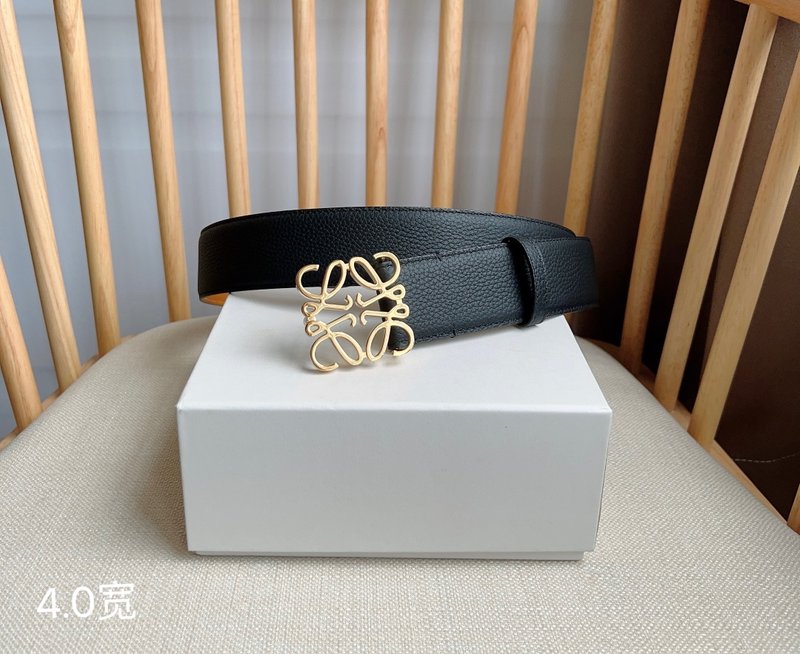 로에베 LOEWE 리버서블 핀 버클 가죽 벨트 001-219927