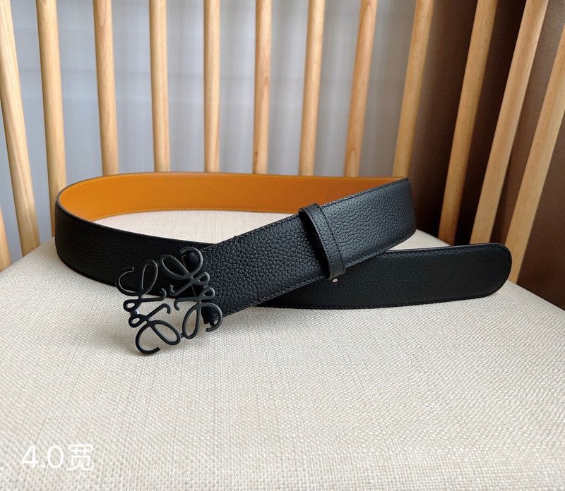로에베 LOEWE 매장 동일 모델 그레인 가죽 벨트 001-219928