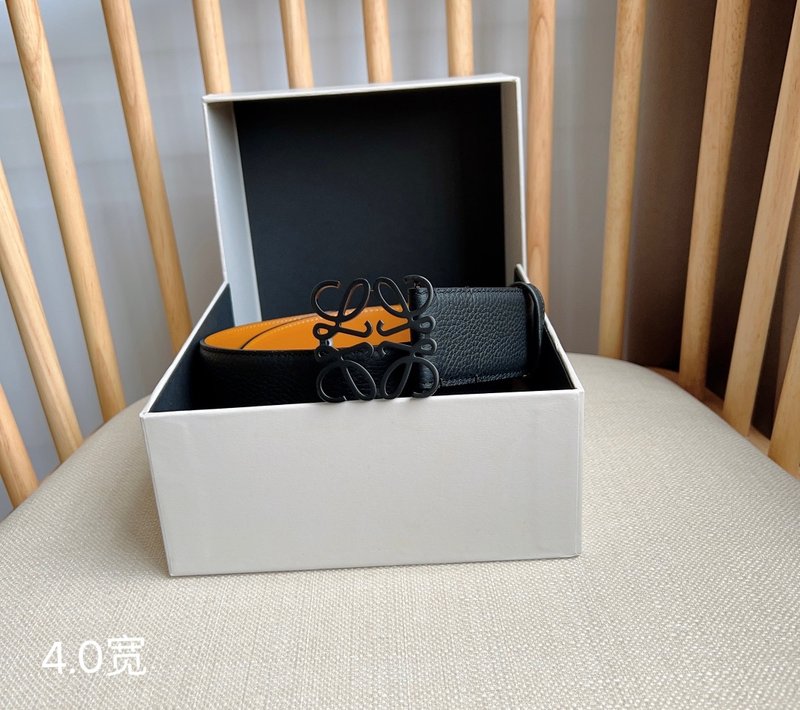 로에베 LOEWE 매장 동일 모델 그레인 가죽 벨트 001-219928