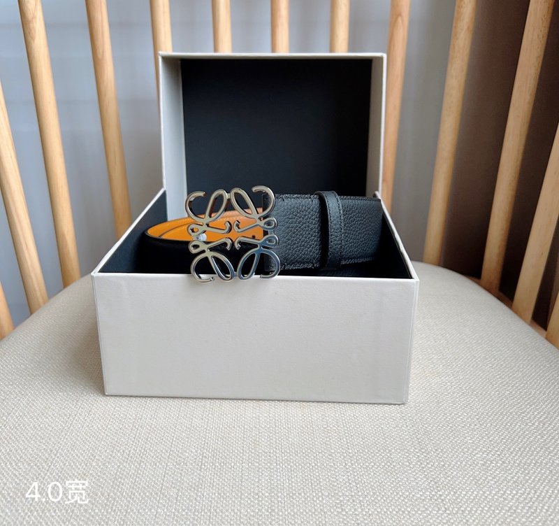 로에베 LOEWE 양면 핀 버클 소가죽 벨트 001-219929