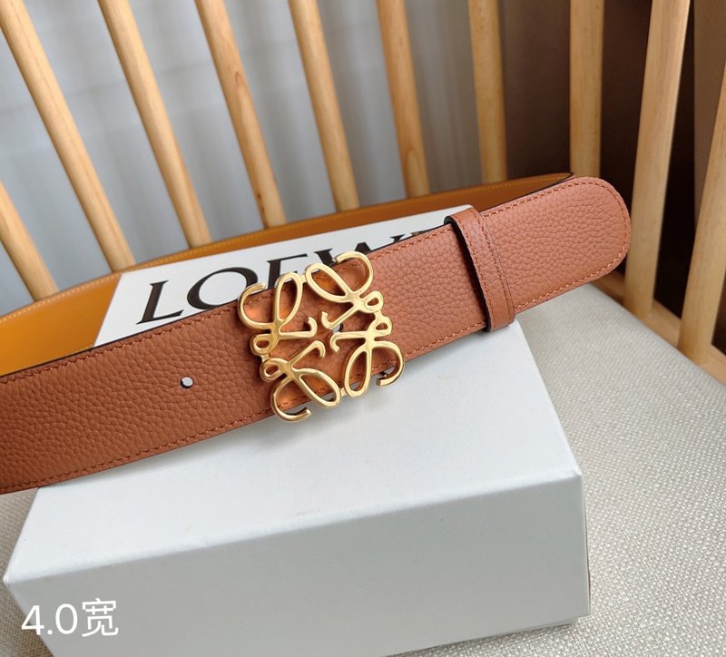 로에베 LOEWE 그레인 가죽 핀 버클 벨트 001-219930