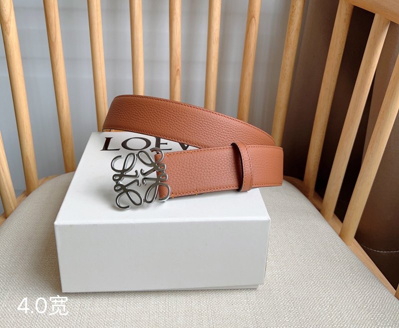 로에베 LOEWE 그레인 가죽 핀 버클 벨트 001-219931
