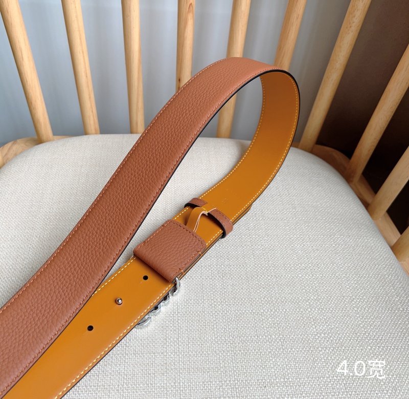 로에베 LOEWE 그레인 가죽 핀 버클 벨트 001-219931