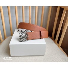 로에베 LOEWE 그레인 가죽 핀 버클 벨트 001-219931