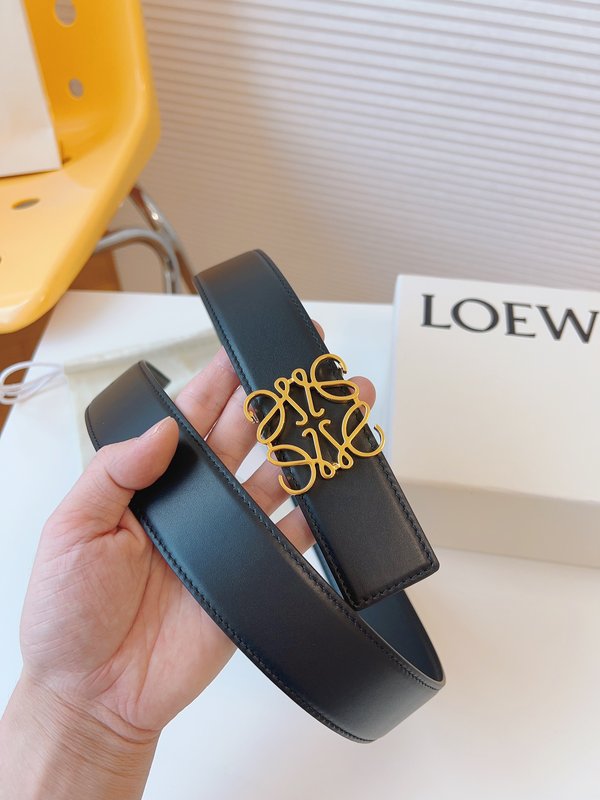 LOEWE 로에베 클래식 와이드 벨트 패션 아이템 001-219935