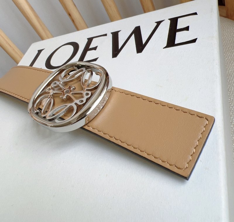 LOEWE 로에베 매끄러운 소가죽 양면 벨트 001-219939