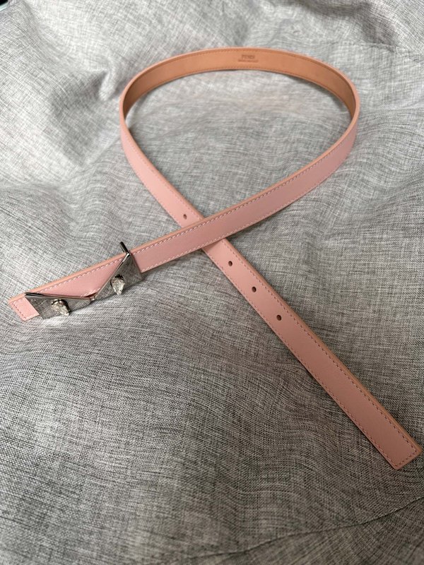 펜디 여성용 슬림 가죽 벨트 2.0cm 001-219945