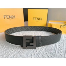 펜디 Fendi 더블 F 로고 금속 버클 소 가죽 벨트 001-219948