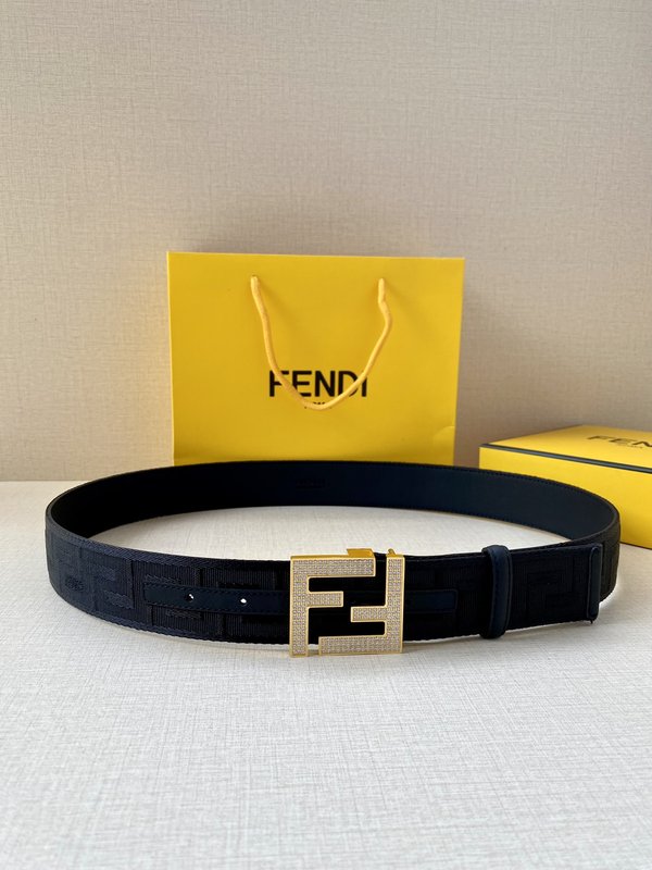 펜디 FF 패턴 다이아몬드 버클 벨트 001-219976
