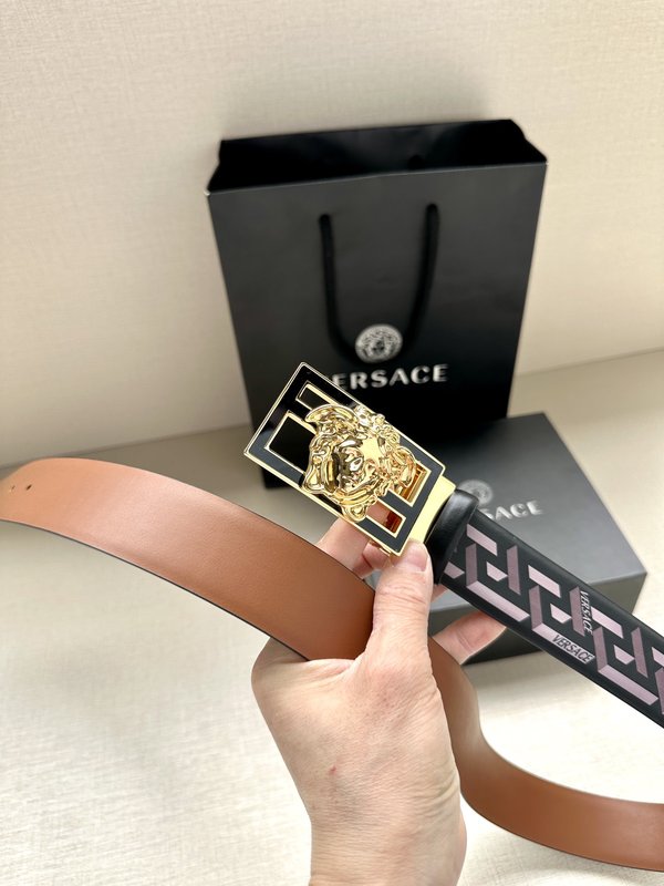 베르사체 펜디 콜라보 회전 버클 와이드 벨트 3.8cm 001-219980