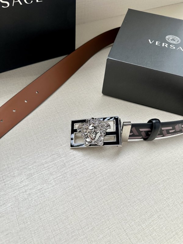 베르사체 펜디 콜라보 회전 버클 와이드 벨트 3.8cm 001-219980