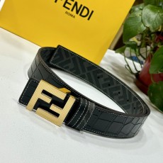 펜디 FENDI 블랙 더블 버클 양면 사용 벨트 001-219987