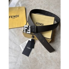 펜디 남성용 양면 벨트 그레이 블랙 FF 패턴 001-220003