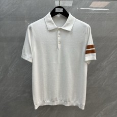 톰브라운 스트라이프 반팔 폴로 셔츠 001-220008