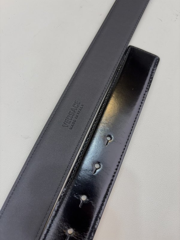 베르사체 이탈리아 가죽 벨트 3.5cm 001-220287