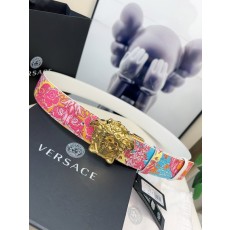 베르사체 양면 프린트 사피아노 가죽 벨트 001-220297
