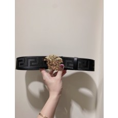 베르사체 메두사 송아지 가죽 벨트 4cm 001-220307