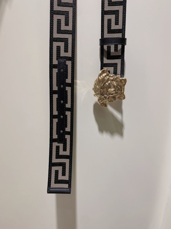 베르사체 메두사 소가죽 벨트 4cm 001-220310