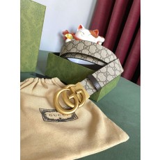 구찌 수입 캔버스 소가죽 벨트 001-220334