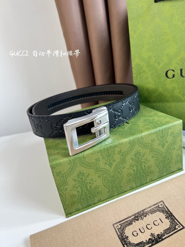 구찌 오토 버클 벨트 양면 소가죽 35MM 001-220346