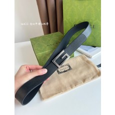 구찌 자동 버클 양면 소가죽 벨트 35MM 001-220348