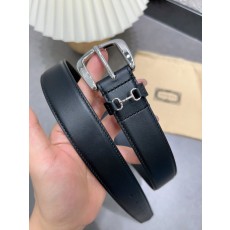 구찌 말비트 버클 블랙 가죽 벨트 001-220363