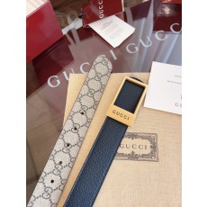 구찌 남성용 양면 스퀘어 버클 벨트 001-220387