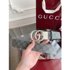 구찌 다크그레이 모노그램 벨트 빈티지 GG 버클 001-220407