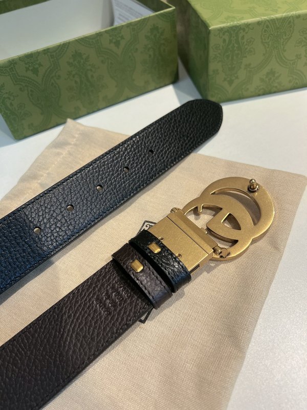 구찌 남성용 더블 G 버클 벨트 40mm 001-220431