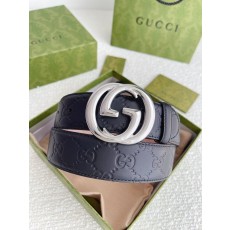 구찌 4.0cm 압화 소 가죽 벨트 001-220462