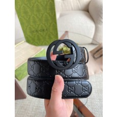 구찌 클래식 더블 G 버클 블랙 벨트 4.0cm 001-220477