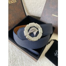 스테파노 리치 이글 헤드 엠보스 소가죽 벨트 001-220494