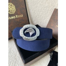 스테파노 리치 독수리 버클 가죽 벨트 001-220530