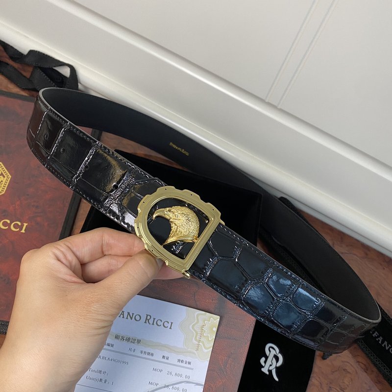 스테파노 리치 독두 스틸 버클 벨트 001-220574