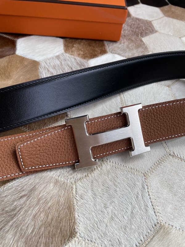 에르메스 남성용 양면 가죽 벨트 38mm 001-220583