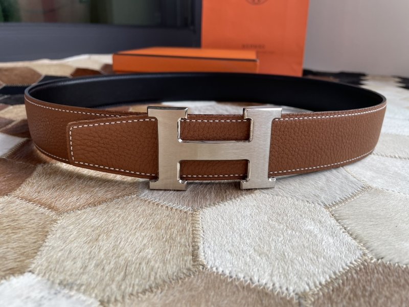 에르메스 남성용 양면 가죽 벨트 38mm 001-220583