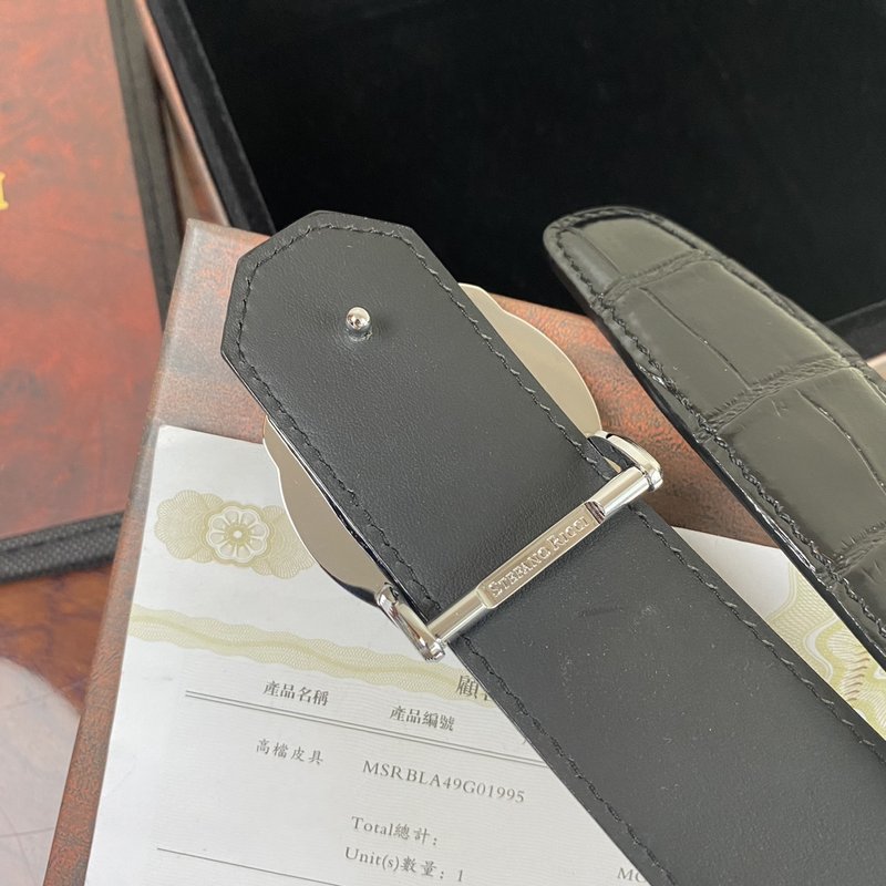 스테파노 리치 독수리 버클 가죽 벨트 001-220589