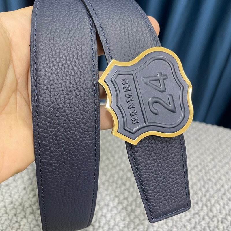 에르메스 양면 TOG 가죽 벨트 스틸 버클 3.8cm 001-220600