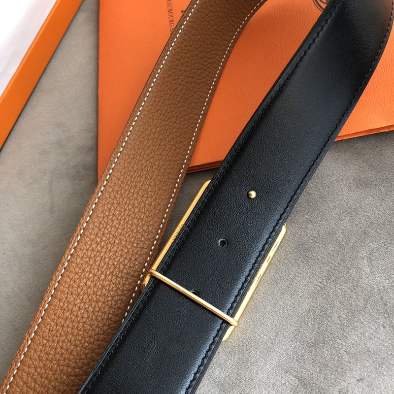 에르메스 양면 리치 가죽 벨트 남성용 001-220618