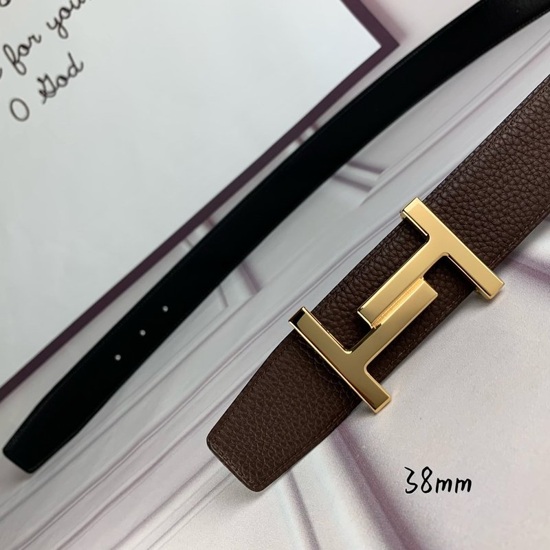 에르메스 양면 가죽 H 버클 벨트 38mm 001-220624