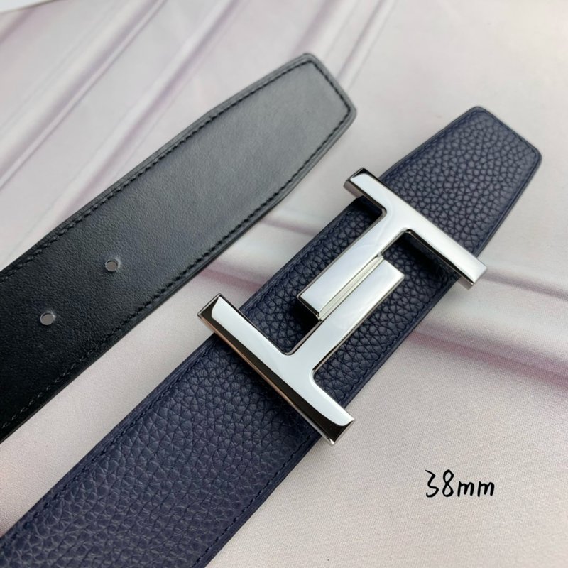 에르메스 양면 소가죽 H 버클 벨트 38mm 001-220625