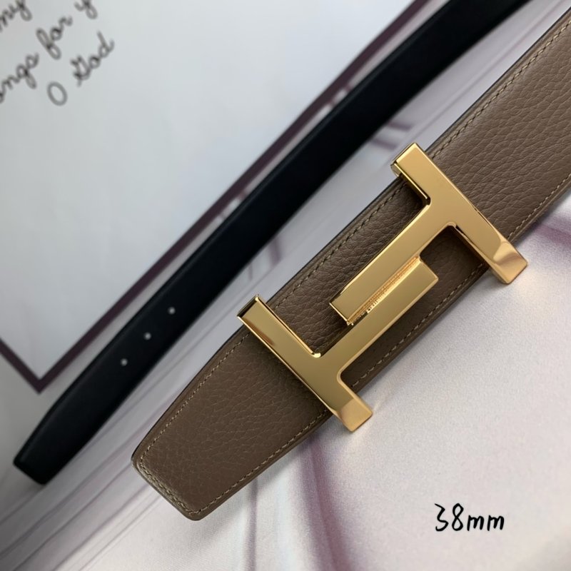 에르메스 H 버클 소가죽 벨트 38mm 폭 001-220629