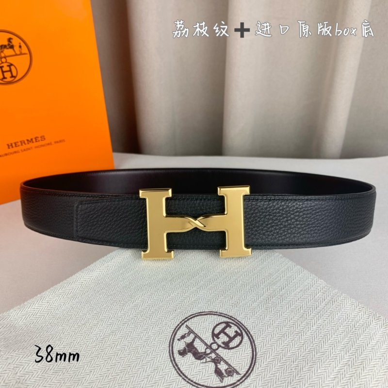 에르메스 양면 H 버클 벨트 38mm 블랙 001-220644
