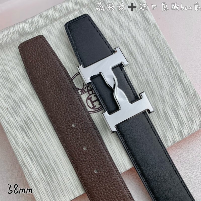 에르메스 양면 H 버클 벨트 38mm 수입 소가죽 001-220646