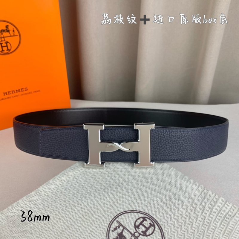 에르메스 양면 소 가죽 벨트 001-220658