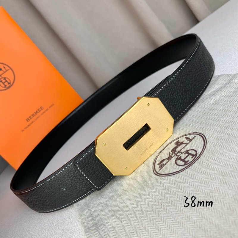 에르메스 클래식 평헤드 양면 벨트 38mm 001-220682
