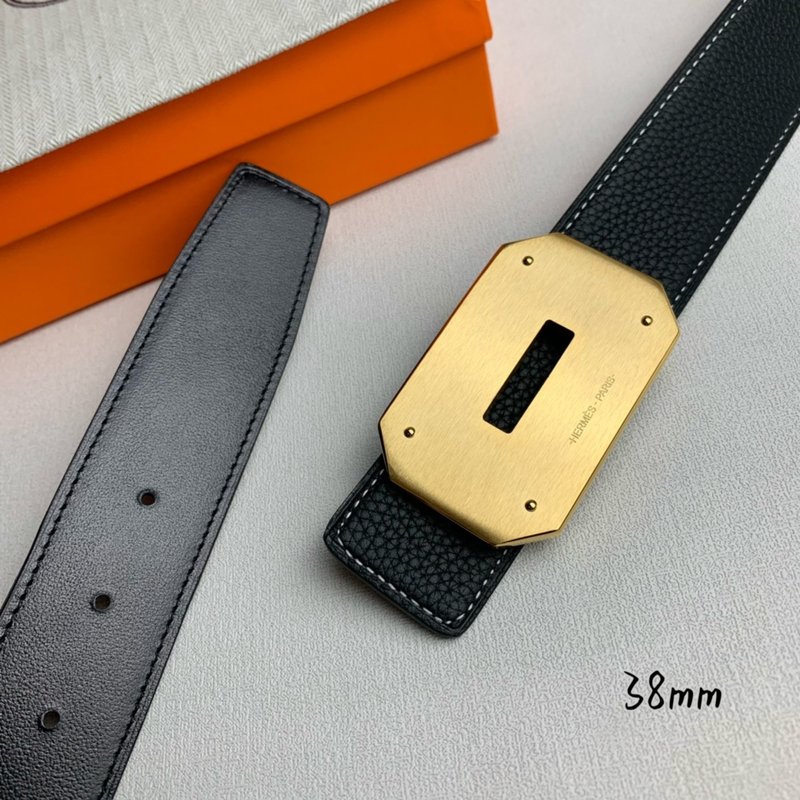 에르메스 클래식 평헤드 양면 벨트 38mm 001-220682