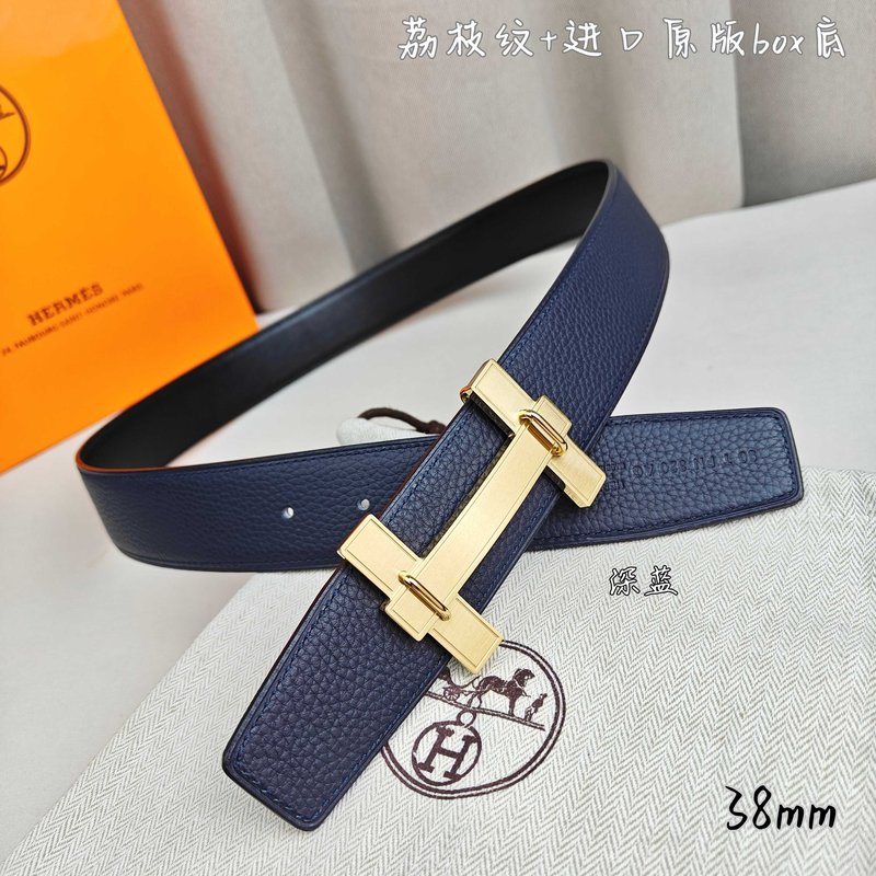 에르메스 양면 소가죽 벨트 38mm H 버클 001-220751