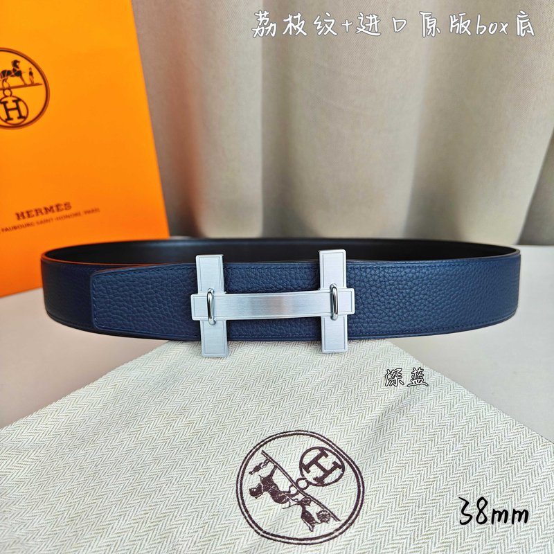 에르메스 양면 소가죽 벨트 38mm H 버클 001-220751
